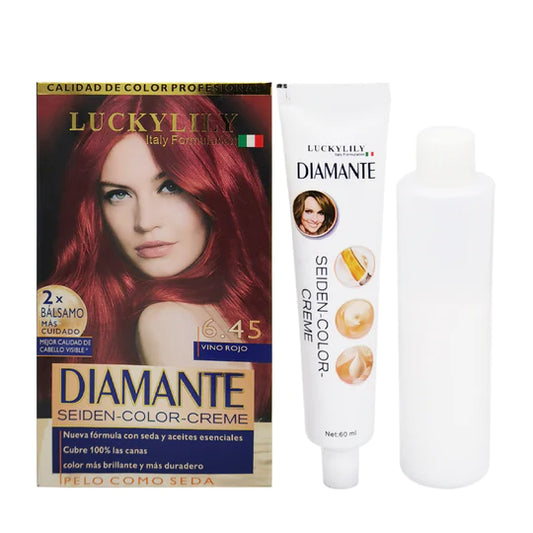 Tinte para el Cabello DIAMANTE #6.45 Vino Rojo