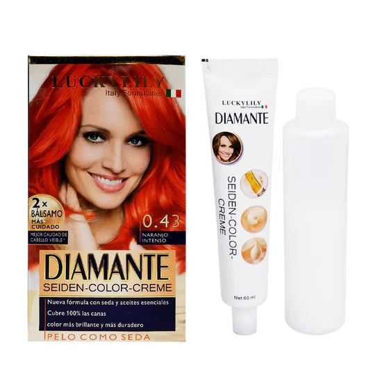 Tinte para el Cabello DIAMANTE #0.43 Naranja Intenso
