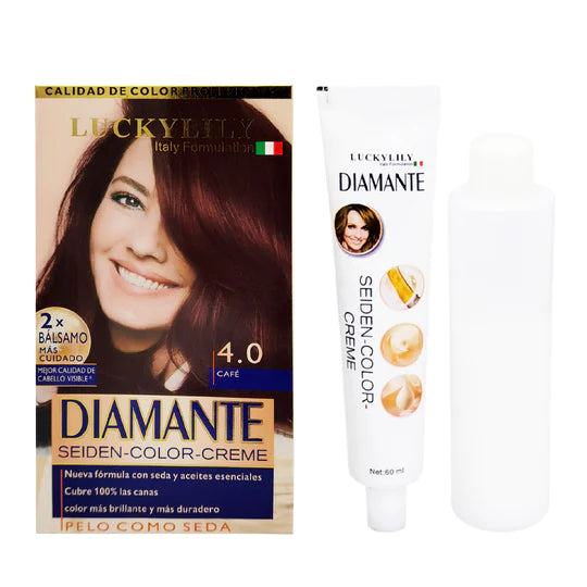Tinte para el Cabello DIAMANTE #4.0 Café
