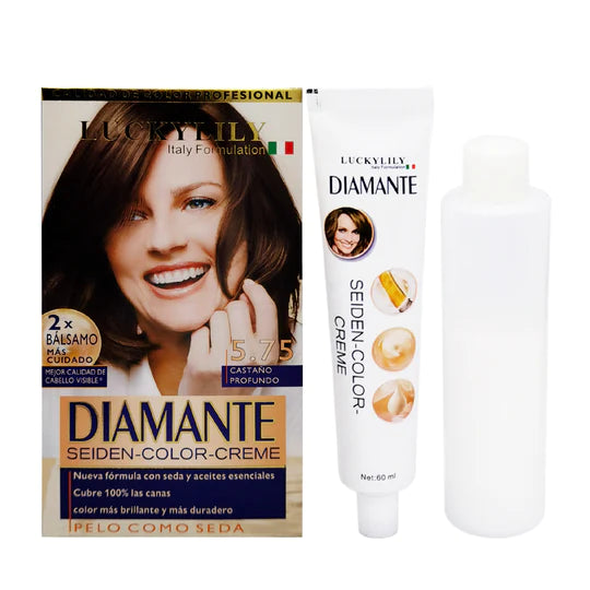 Tinte para el Cabello DIAMANTE #5.75 Castaño Profundo
