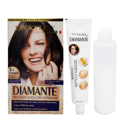 Tinte para el Cabello DIAMANTE #5.5 Rubio Claro Caoba