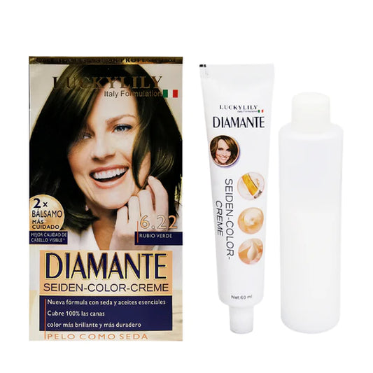 Tinte para el Cabello DIAMANTE #6.22 Rubio Verde