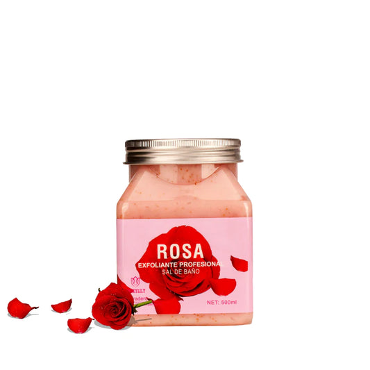 Sal de baño exfoliante de Rosa 500ml