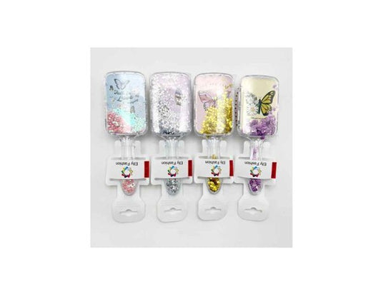 Cepillo Cuadrado de Mariposa con Glitter