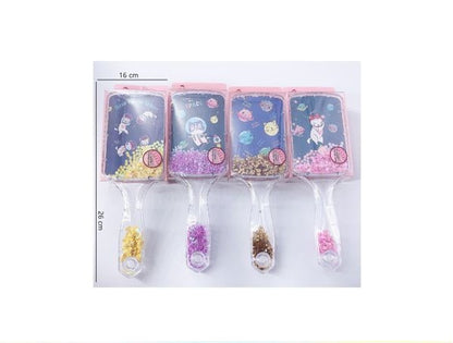 Cepillo con Glitter Encapsulado Gatos