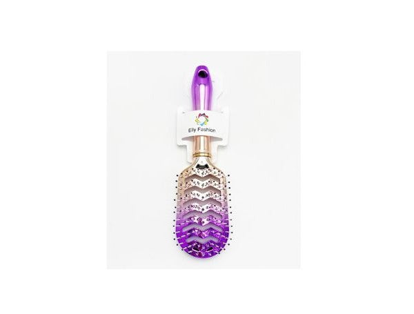Cepillo Semi Circular Color Violeta Degradado.
